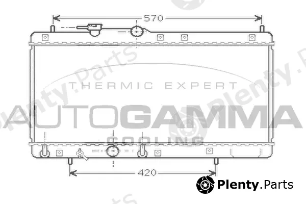 Autogamma 104258 — Radiator, engine cooling