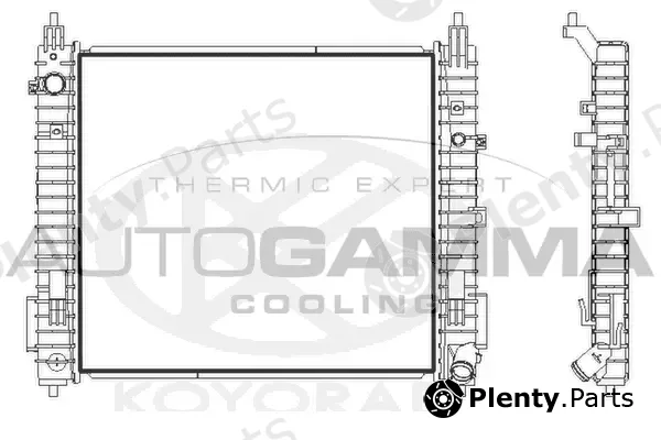 Autogamma 107746 — Radiator, engine cooling
