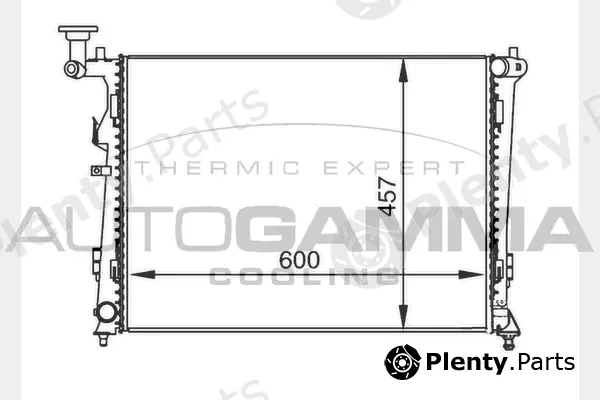 Autogamma 104272 — Radiator, engine cooling
