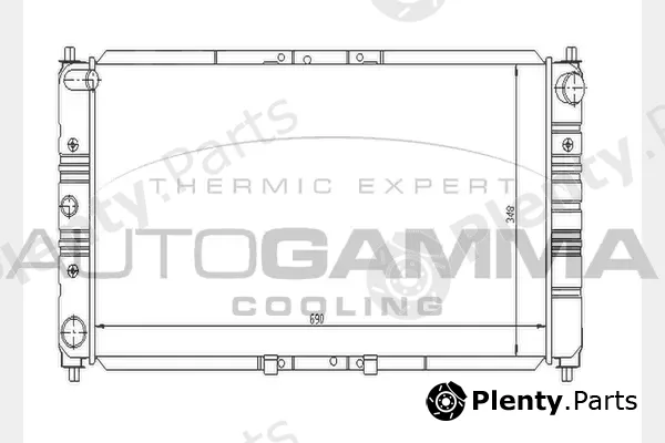 Autogamma 104321 — Radiator, engine cooling