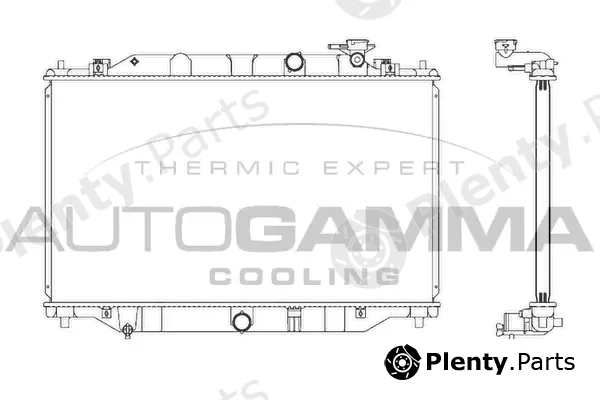 Autogamma 107273 — Radiator, engine cooling