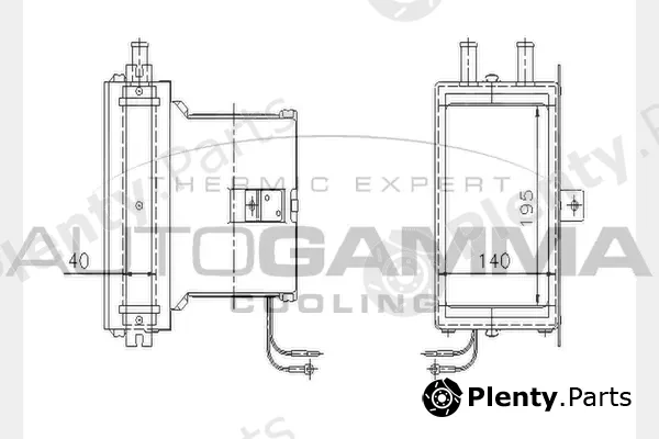 Autogamma 104352 — Heat Exchanger, interior heating