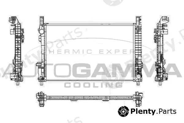 Autogamma 104154 — Radiator, engine cooling