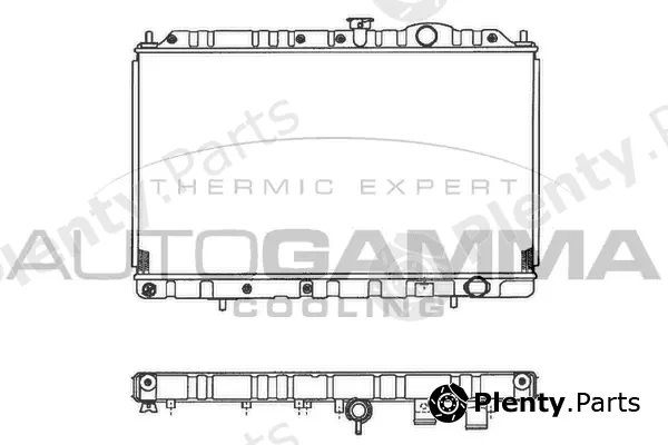 Autogamma 102176 — Radiator, engine cooling