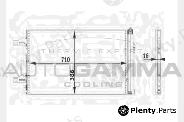 Autogamma 104480 — Condenser, air conditioning