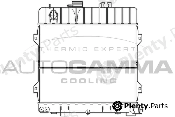 Autogamma 100092 — Radiator, engine cooling