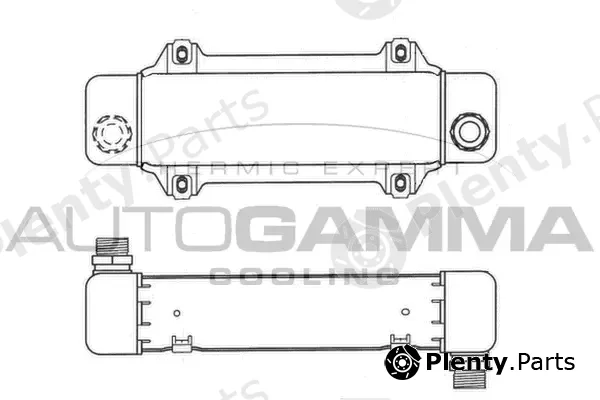 Autogamma 101867 — Oil Cooler, engine oil