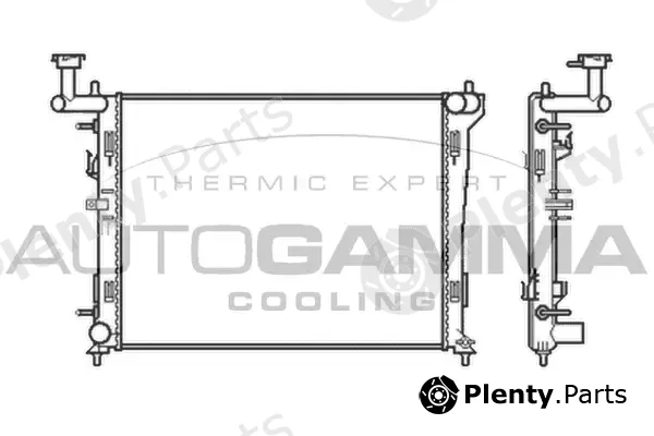 Autogamma 105048 — Radiator, engine cooling
