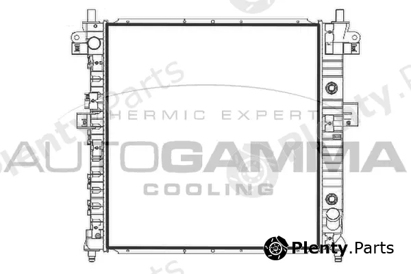 Autogamma 107950 — Radiator, engine cooling