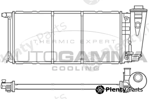 Autogamma 100470 — Radiator, engine cooling