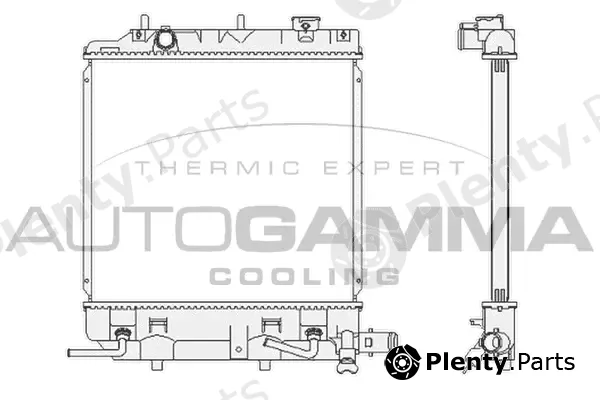 Autogamma 104678 — Radiator, engine cooling