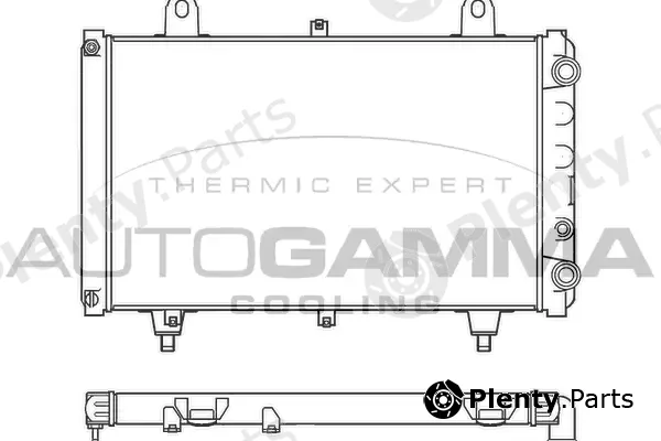 Autogamma 100174 — Radiator, engine cooling