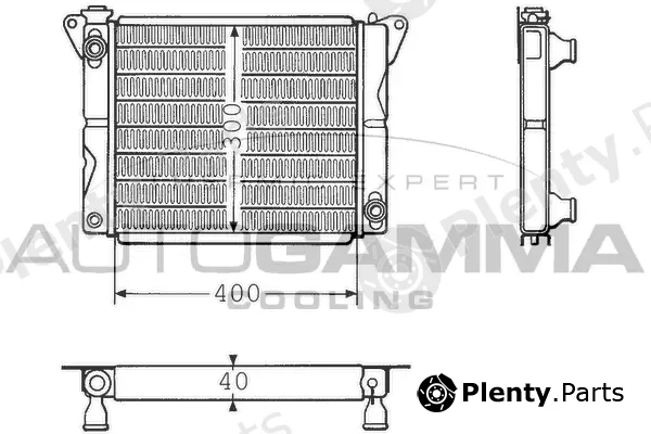 Autogamma 100237 — Radiator, engine cooling