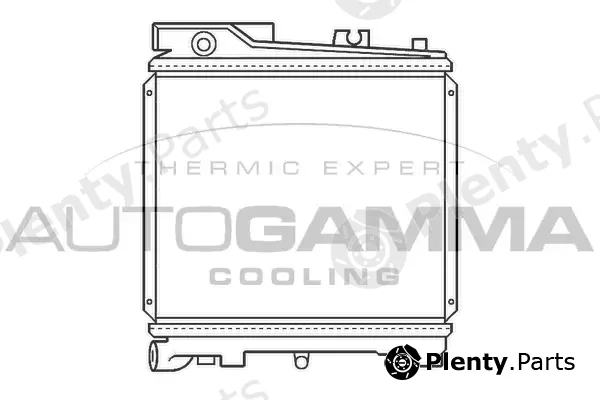 Autogamma 100102 — Radiator, engine cooling