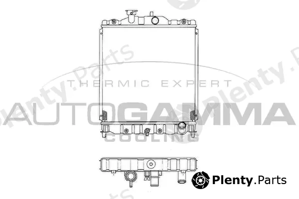 Autogamma 102114 — Radiator, engine cooling