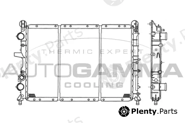 Autogamma 100267 — Radiator, engine cooling