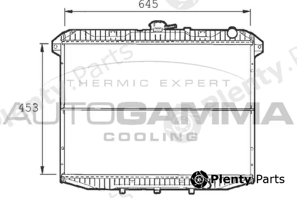 Autogamma 101385 — Radiator, engine cooling
