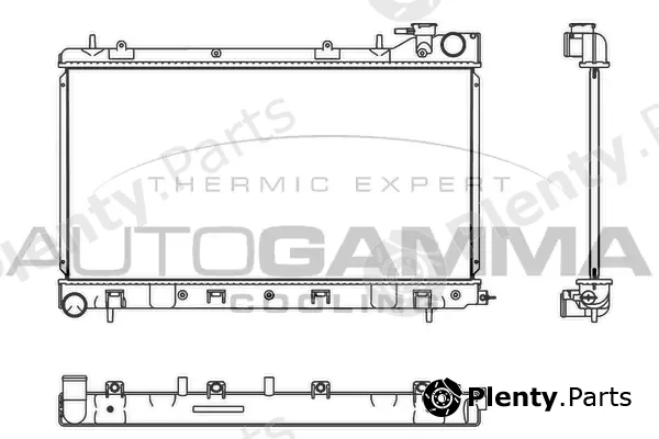 Autogamma 107537 — Radiator, engine cooling