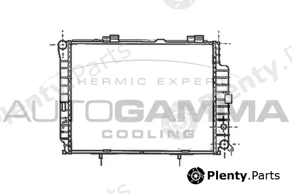 Autogamma 101381 — Radiator, engine cooling
