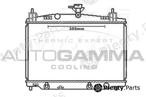 Autogamma 105165 — Radiator, engine cooling