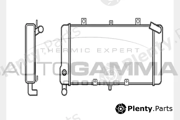 Autogamma 104364 — Radiator, engine cooling