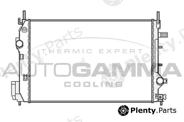 Autogamma 107052 — Radiator, engine cooling