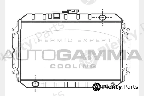 Autogamma 104696 — Radiator, engine cooling