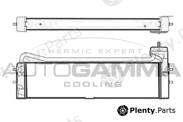 Autogamma 107825 — Oil Cooler, engine oil