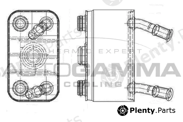 Autogamma 105816 — Oil Cooler, engine oil