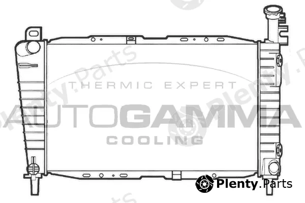Autogamma 101428 — Radiator, engine cooling