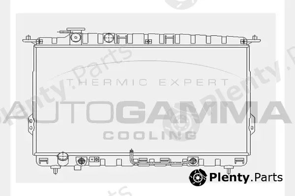 Autogamma 104518 — Radiator, engine cooling