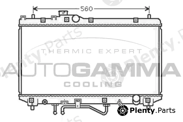 Autogamma 105181 — Radiator, engine cooling