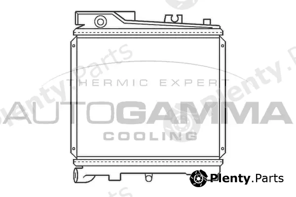 Autogamma 100096 — Radiator, engine cooling