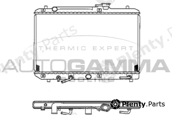 Autogamma 102321 — Radiator, engine cooling