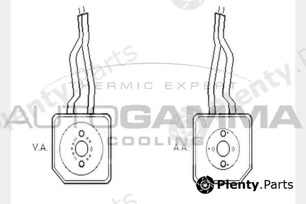 Autogamma 104754 — Oil Cooler, engine oil