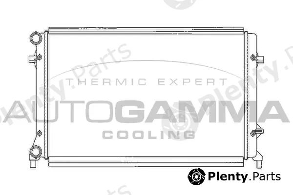 Autogamma 103612 — Radiator, engine cooling