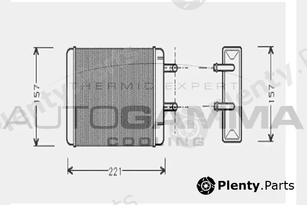 Autogamma 104765 — Heat Exchanger, interior heating