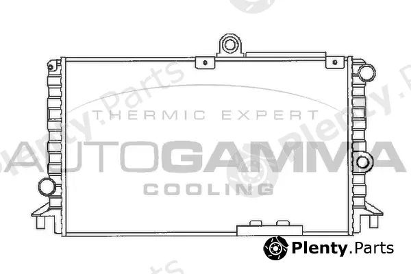 Autogamma 100004 — Radiator, engine cooling