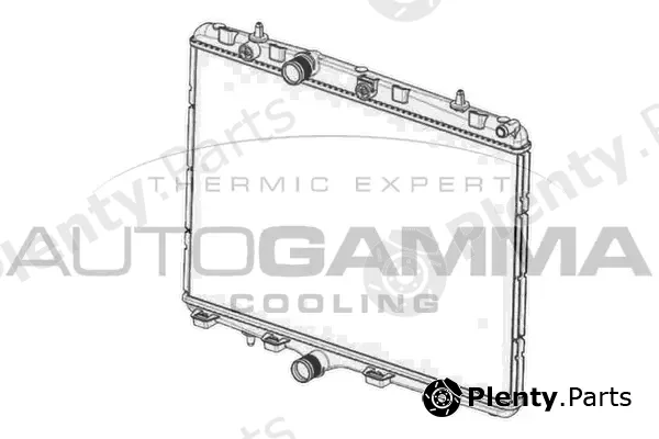Autogamma 105040 — Radiator, engine cooling