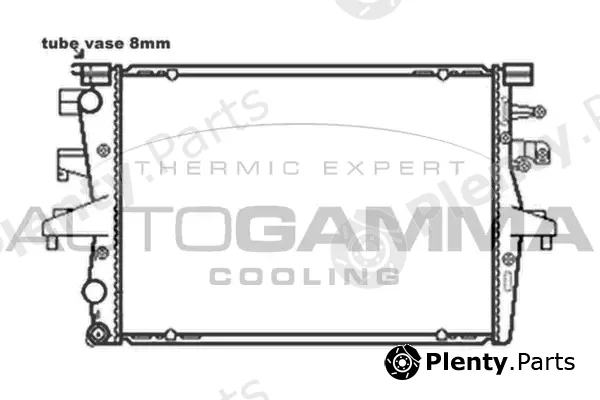 Autogamma 103543 — Radiator, engine cooling