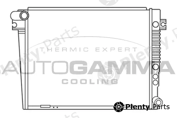Autogamma 100135 — Radiator, engine cooling