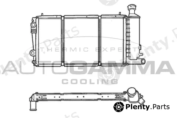 Autogamma 100169 — Radiator, engine cooling