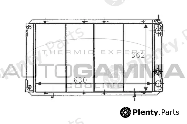 Autogamma 100914 — Radiator, engine cooling
