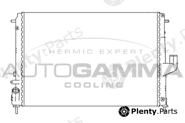 Autogamma 105782 — Radiator, engine cooling