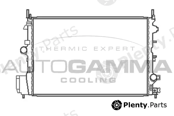 Autogamma 103754 — Radiator, engine cooling