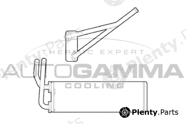 Autogamma 105893 — Heat Exchanger, interior heating