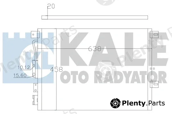 Kale Oto Radyatör 385800 — Condenser, air conditioning