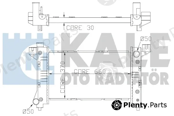 Kale Oto Radyatör 355700 — Radiator, engine cooling