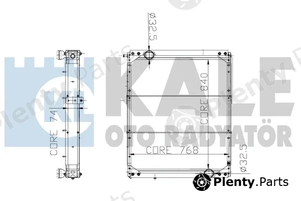 Kale Oto Radyatör 152600 — Radiator, engine cooling