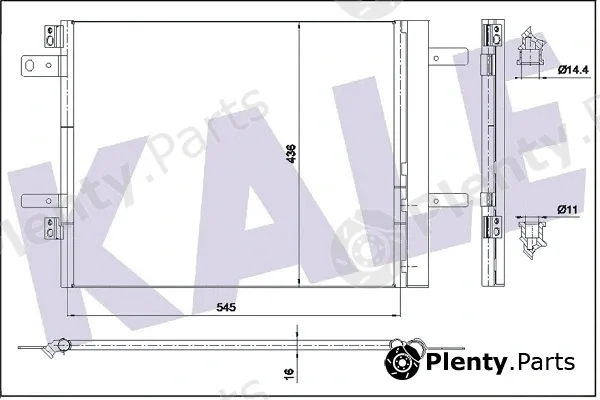 Kale Oto Radyatör 353150 — Condenser, air conditioning